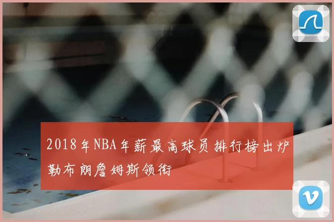 2018年NBA年薪最高球员排行榜出炉勒布朗詹姆斯领衔